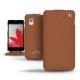 Capa em pele LG Optimus G  - Marron ( Nappa - Pantone 1615C ) 