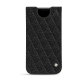 Funda de piel Apple iPhone 11 Pro Max - Ebène - Couture ( Sleek P C12 - Black ) 