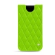 Pochette cuir Apple iPhone 11 Pro Max - Vert fluo - Couture