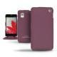 Capa em pele LG Optimus G  - Lie de vin ( Pantone 5115C ) 
