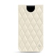 Apple iPhone 11 leather pouch - Blanc - Couture ( Bologna - White ) 