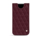 Apple iPhone 11 leather pouch - Lie de vin - Couture ( Pantone 5115C ) 
