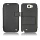 Housse cuir Samsung Galaxy Note 2 - Ebène ( Sleek P C12 - Black ) 