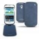Samsung GT-i8190 Galaxy S III mini  leather case - Jean vintage ( Roughtcut - Pantone 285U  ) 