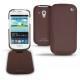 Samsung GT-i8190 Galaxy S III mini  leather case - Châtaigne ( Pantone 476C ) 