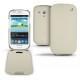 Samsung GT-i8190 Galaxy S III mini  leather case - Ivoire ( Sleek P C12 - White ) 