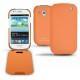Samsung GT-i8190 Galaxy S III mini  leather case - Orange ( Nappa - Pantone 1495U ) 