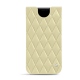 가죽 커버 Apple iPhone 11 Pro - Beige - Couture ( Nappa - Pantone 7502C ) 