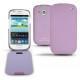 Samsung GT-i8190 Galaxy S III mini  leather case - Lilas ( Nappa - Pantone 2645U ) 