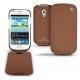 Samsung GT-i8190 Galaxy S III mini  leather case - Marron ( Nappa - Pantone 1615C ) 