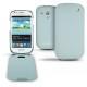 Samsung GT-i8190 Galaxy S III mini  leather case - Bleu clair ( Nappa - Pantone 277C ) 