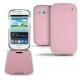 Samsung GT-i8190 Galaxy S III mini  leather case - Rose ( Nappa - Pantone 2365C ) 