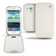 Samsung GT-i8190 Galaxy S III mini  leather case - Blanc ( Nappa - White ) 