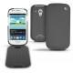 Samsung GT-i8190 Galaxy S III mini  leather case - Anthracite ( Pantone 424C ) 