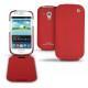 Samsung GT-i8190 Galaxy S III mini  leather case - Tomate ( Pantone 187C ) 