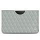 Lederschutzhülle Samsung Galaxy Tab S6 - Gris - Couture ( Nappa - Pantone W428C ) 
