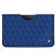 Custodia in pelle Samsung Galaxy Tab S6 - Bleu océan - Couture ( Nappa - Pantone 293C ) 