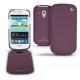 Samsung GT-i8190 Galaxy S III mini  leather case - Lie de vin ( Pantone 5115C ) 
