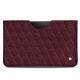 Pochette cuir Samsung Galaxy Tab S6 - Lie de vin - Couture ( Pantone 5115C ) 