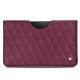Pochette cuir Samsung Galaxy Tab S6 - Prune vintage - Couture