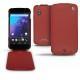 Custodia in pelle LG Google Nexus 4  - Rouge ( Nappa - Pantone 199C ) 