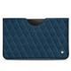 Pochette cuir Samsung Galaxy Tab S6 - Blu mediterran - Couture