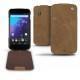Custodia in pelle LG Google Nexus 4  - Sable vintage ( Roughtcut - Gaucho#57254 ) 