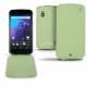 Custodia in pelle LG Google Nexus 4  - Vert olive ( Nappa - Pantone 578U ) 