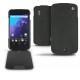 Custodia in pelle LG Google Nexus 4  - Dark vintage ( Roughtcut - Black#5256 ) 