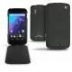 Custodia in pelle LG Google Nexus 4  - Ebène ( Sleek P C12 - Black ) 
