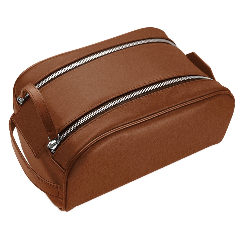 Toiletry bag - Marron PU Toiletry bag - Marron PU