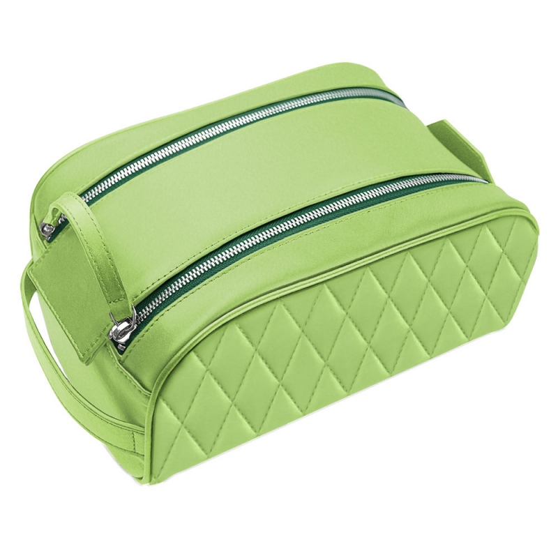 Toiletry bag - Vert olive - Couture ( Nappa - Pantone 578U )  Toiletry bag - Vert olive - Couture ( Nappa - Pantone 578U )