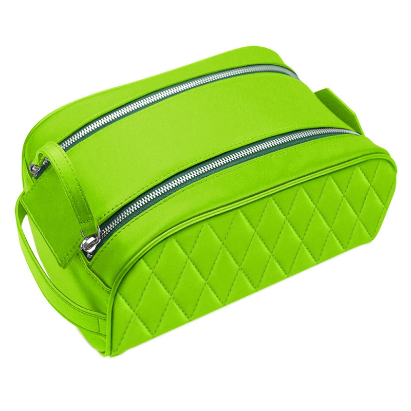 Trousse de toilette - Vert fluo - Couture Trousse de toilette - Vert fluo - Couture