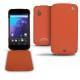 Custodia in pelle LG Google Nexus 4  - Papaye ( Pantone 180C ) 