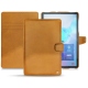 Samsung Galaxy Tab S6 leather case - Or Maïa ( Pantone 871C ) 