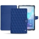 Housse cuir Samsung Galaxy Tab S6 - Bleu océan - Couture ( Nappa - Pantone 293C ) 
