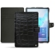 Lederschutzhülle Samsung Galaxy Tab S6 - Crocodile nero