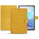 가죽 커버 Samsung Galaxy Tab S6 - Jaune soulèu - Couture