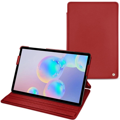 Funda de piel Samsung Galaxy Tab S6Rouge ( Nappa - Pantone #d50032 ) 