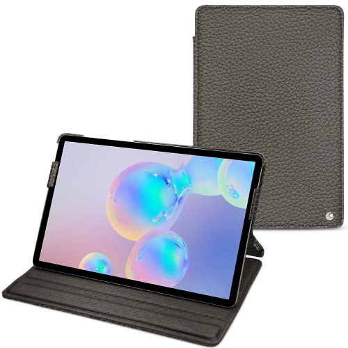 Housse cuir Samsung Galaxy Tab S6 : Protection sur mesure pour tablette sur NoreveAnthracite ( Pantone #41403c ) 