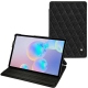 Housse cuir Samsung Galaxy Tab S6 - Ebène - Couture ( Sleek P C12 - Black ) 