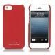 Funda de piel Apple iPhone 5 - Tomate ( Pantone 187C ) 