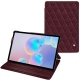 Capa em pele Samsung Galaxy Tab S6 - Lie de vin - Couture ( Pantone 5115C ) 