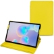 Samsung Galaxy Tab S6 leather case - Jaune fluo