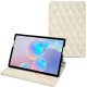 가죽 커버 Samsung Galaxy Tab S6 - Blanc escumo - Couture