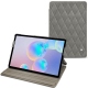 Samsung Galaxy Tab S6 leather case - Acier vintage - Couture