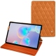 Housse cuir Samsung Galaxy Tab S6 - Mandarine vintage - Couture