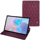 Samsung Galaxy Tab S6 leather case - Prune vintage - Couture