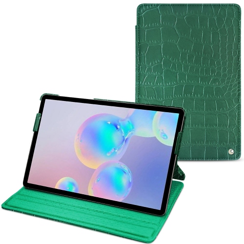 Funda de piel Samsung Galaxy Tab S6Crocodile pino ( Pantone #173F35 ) 