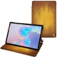 Housse cuir Samsung Galaxy Tab S6 - Doré Patine